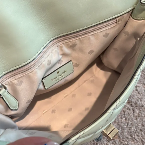 Kate Spade Natalia Smooth Quilted Leather Chain Shoulder Bag in Crystal Blue - Picture 7 of 10